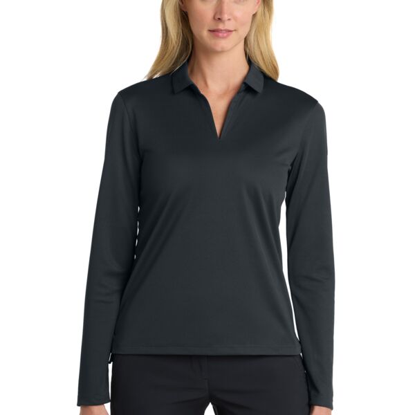 Women's Nike Dri-FIT Micro Pique 2.0 Long Sleeve Polo Thumbnail